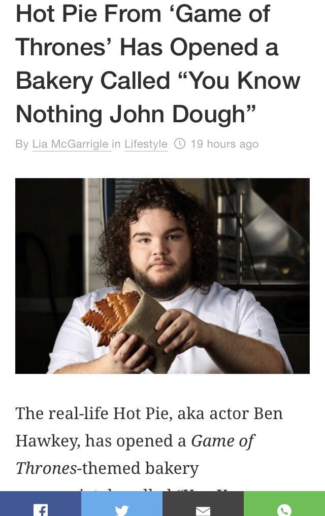 You know nothing John Dough