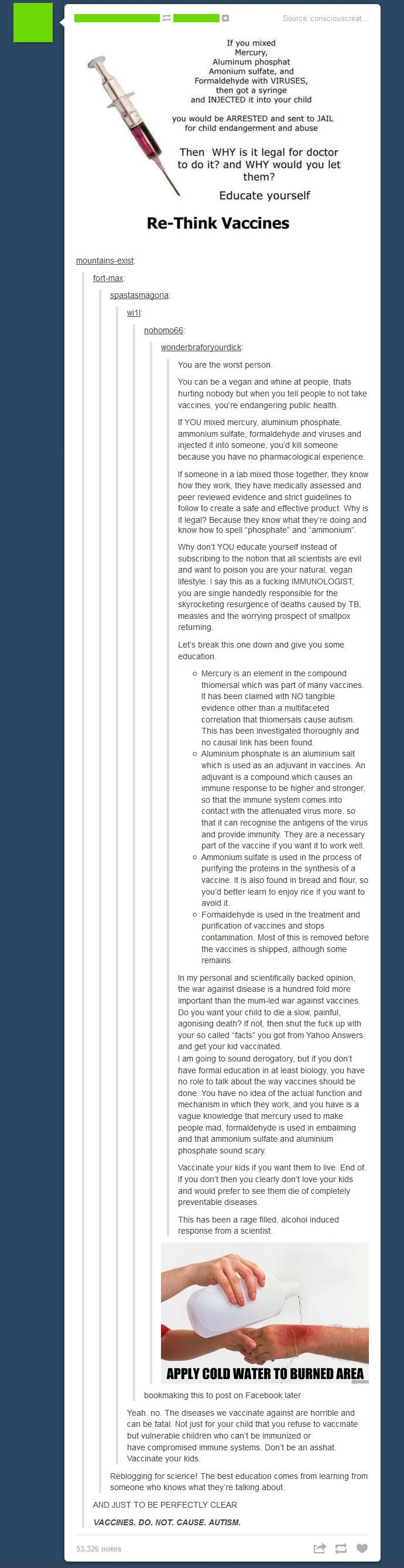 Re-think vaccines.