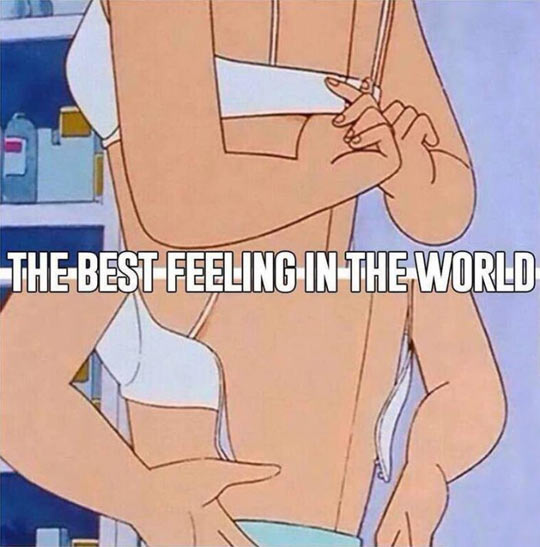 The best feeling in the world.