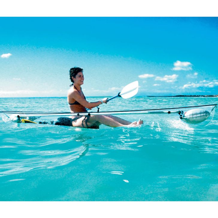 Really cool looking transparent kayak