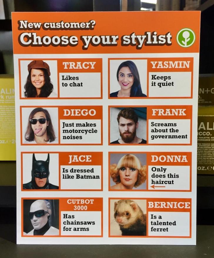 Choose your stylist