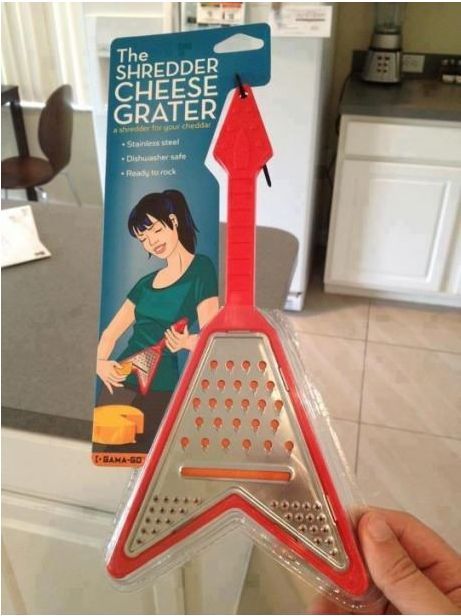 The shredder cheese grater.