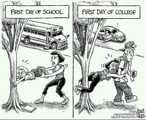 First day of high school and first day of college.