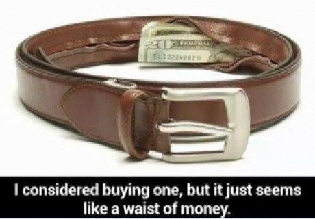 Store your money in your belt