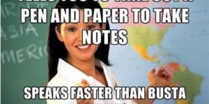 Scumbag teacher.