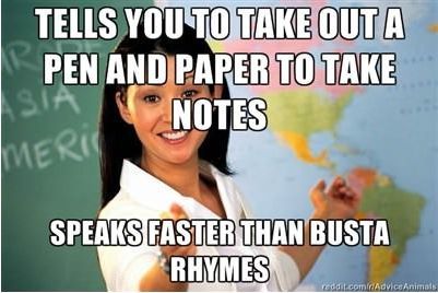 Scumbag teacher.