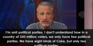 Jon Stewart on political parties