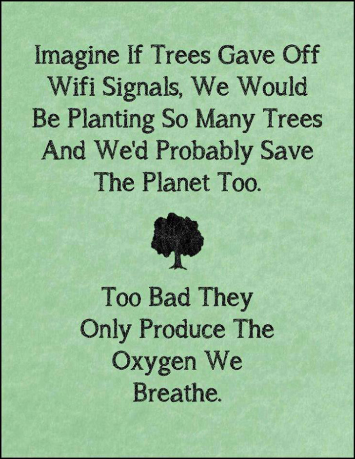 Imagine if trees gave off WIFI signals...