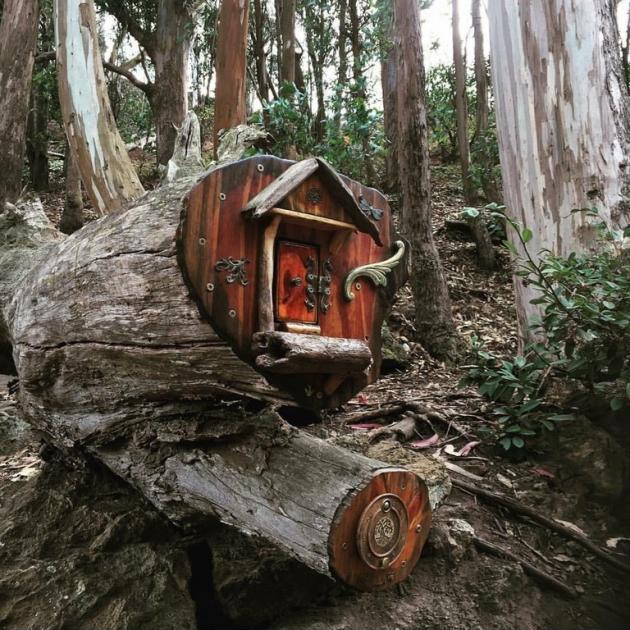 Friend of mine came across this little home on a hike.