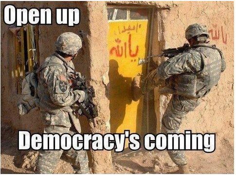 Open up! It's democracy!