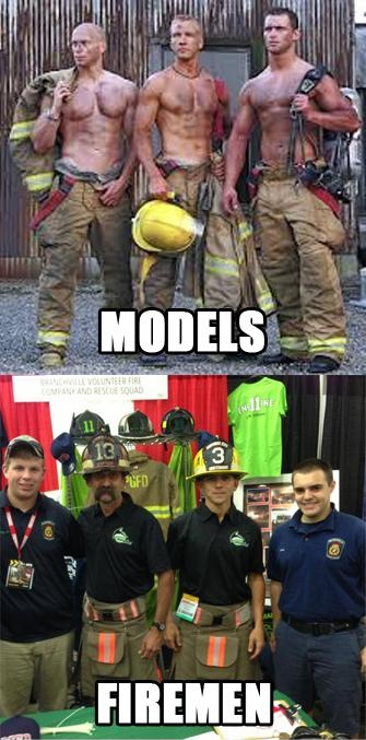 What firefighters actually look like.