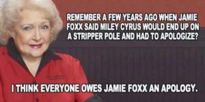 We all owe Jamie Foxx an apology…
