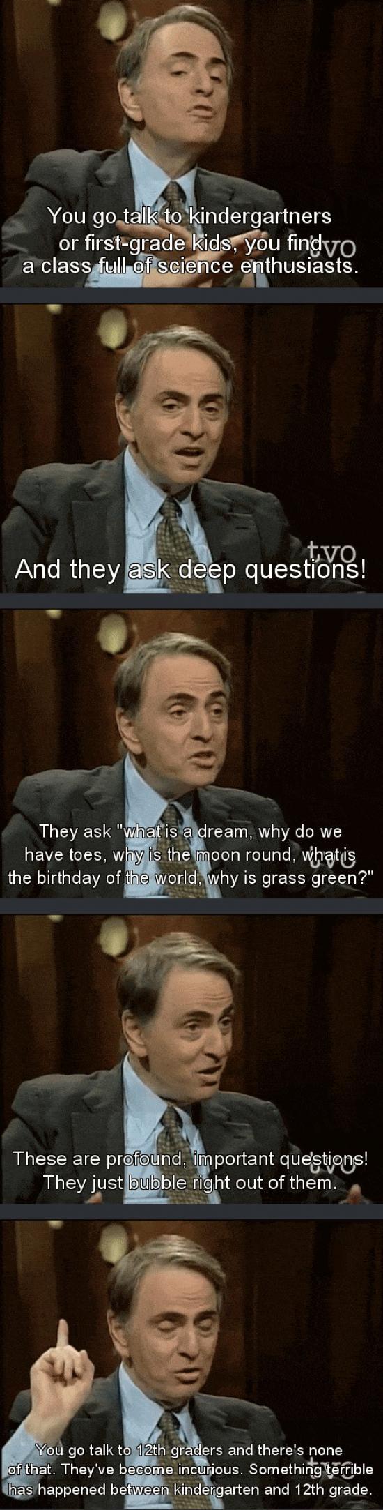 Carl Sagan on education