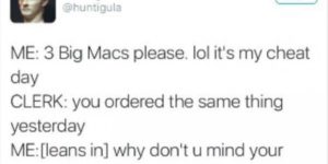 Three Big Macs please!