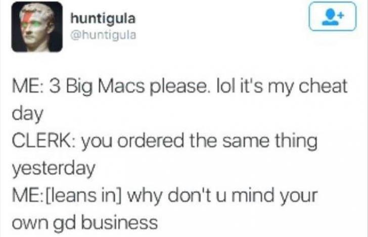 Three Big Macs please!