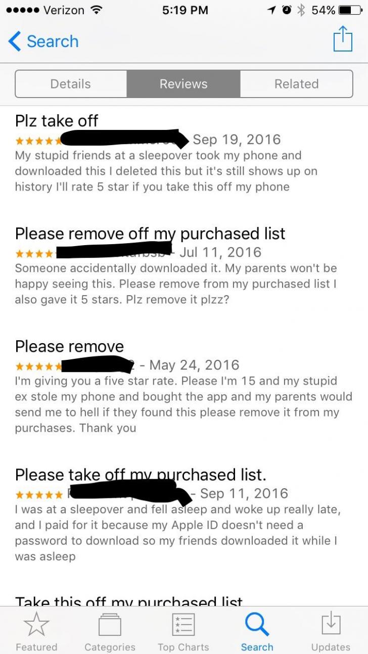 Reviews of a Sex Positions app