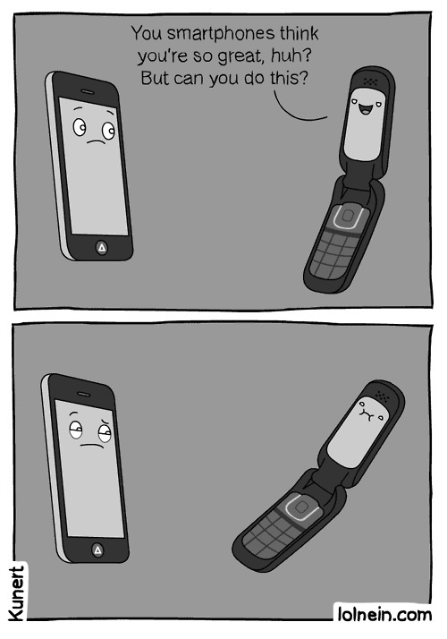The problem with smartphones.