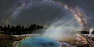 Milky Way over Yellowstone