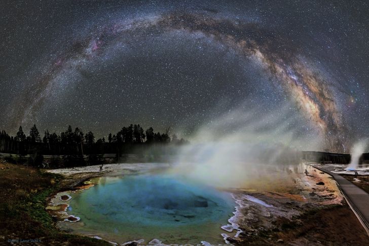 Milky Way over Yellowstone