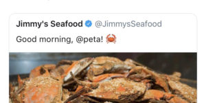 Felt crabby, might provoke PETA later…