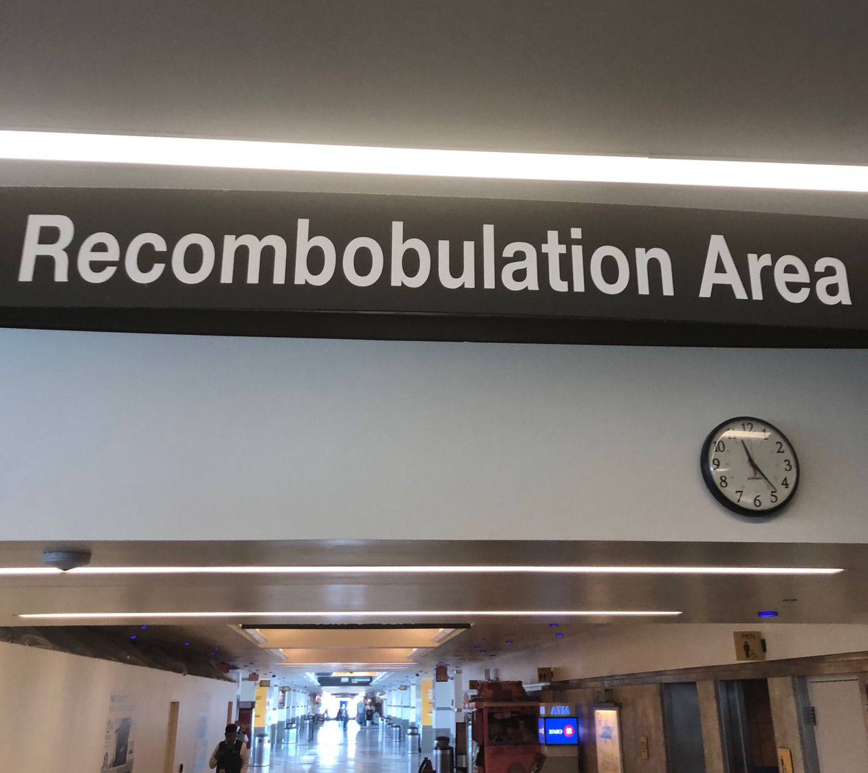 Every airport needs this after you go through security...