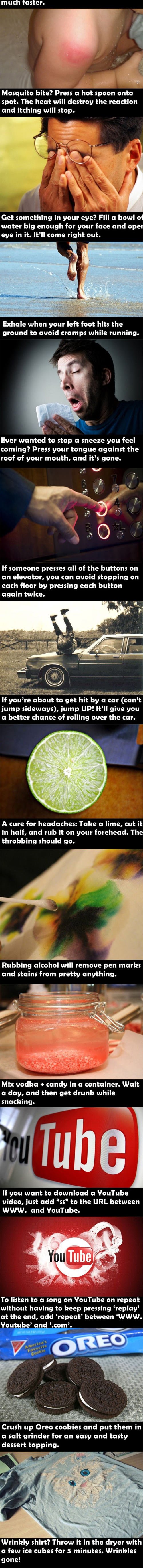 Good to know - Life hacks