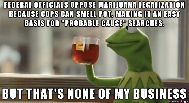 Pot is the gateway drug for unwarranted search and seizure.
