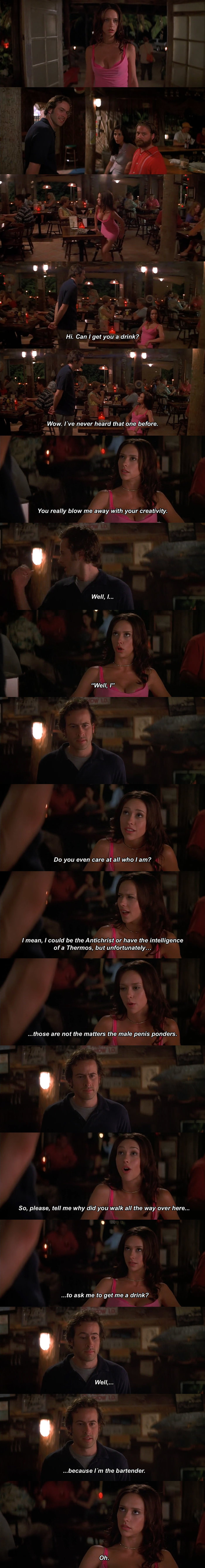 Hi. Can i get you a drink?