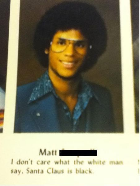 Found this in my dads yearbook.