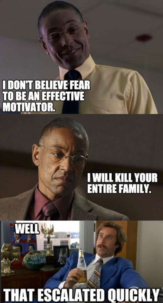 Fear is not an effective motivator.