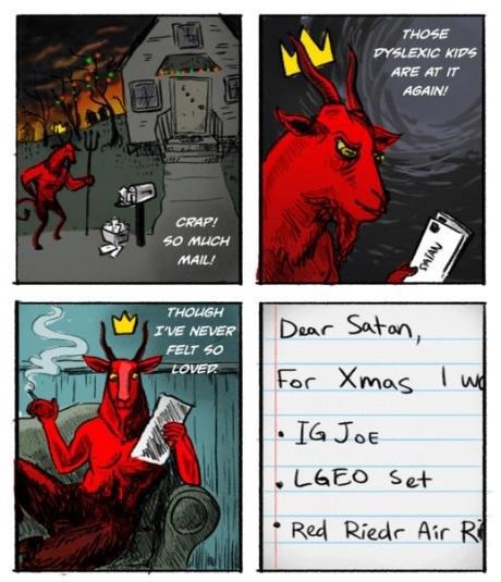 Satan needs love too.