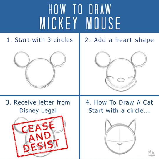 How to Draw Mickey Mouse