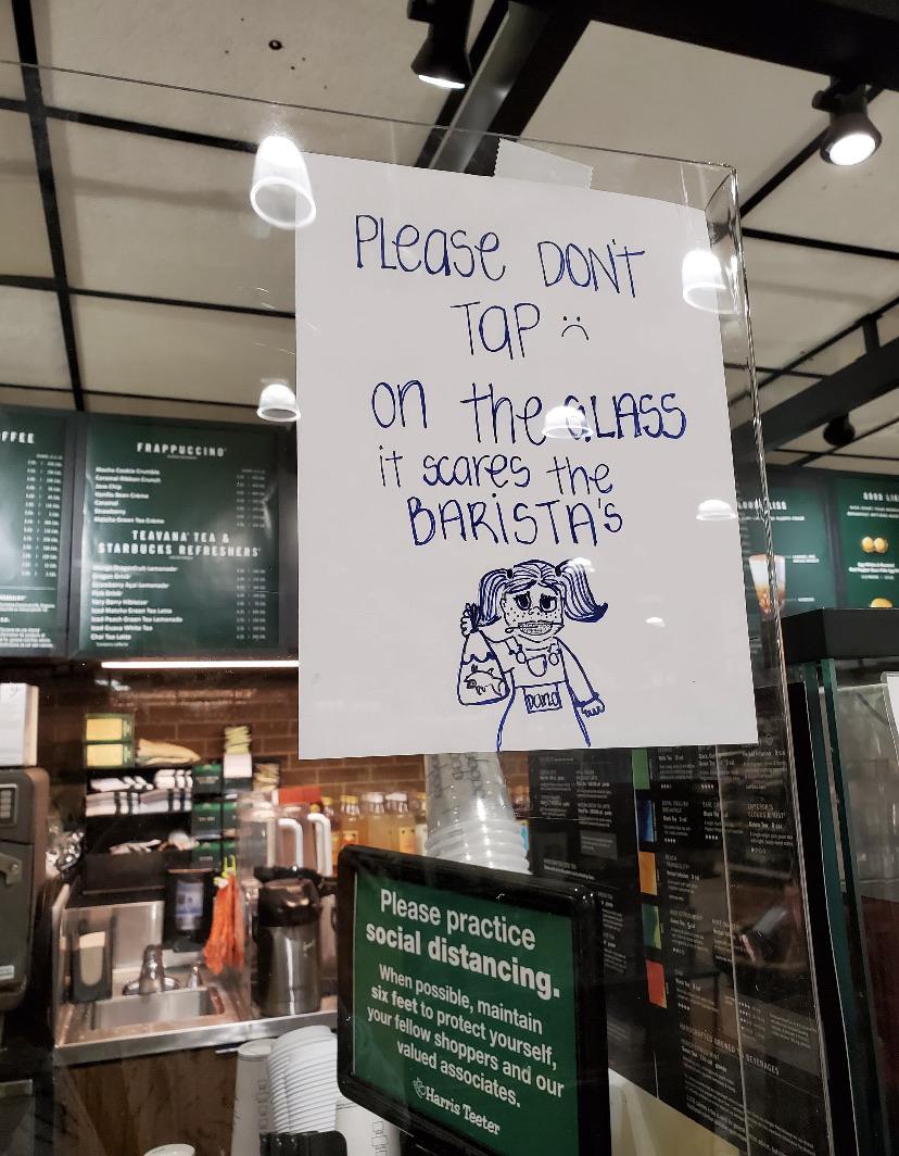 Tapping won't get your venti frap to you any faster, Deborah.