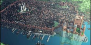 Kings+Landing+entirely+built+in+Minecraft.