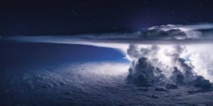 Thunderstorm above the Pacific