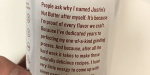 Justin’s Nut Butter is the finest in the land.