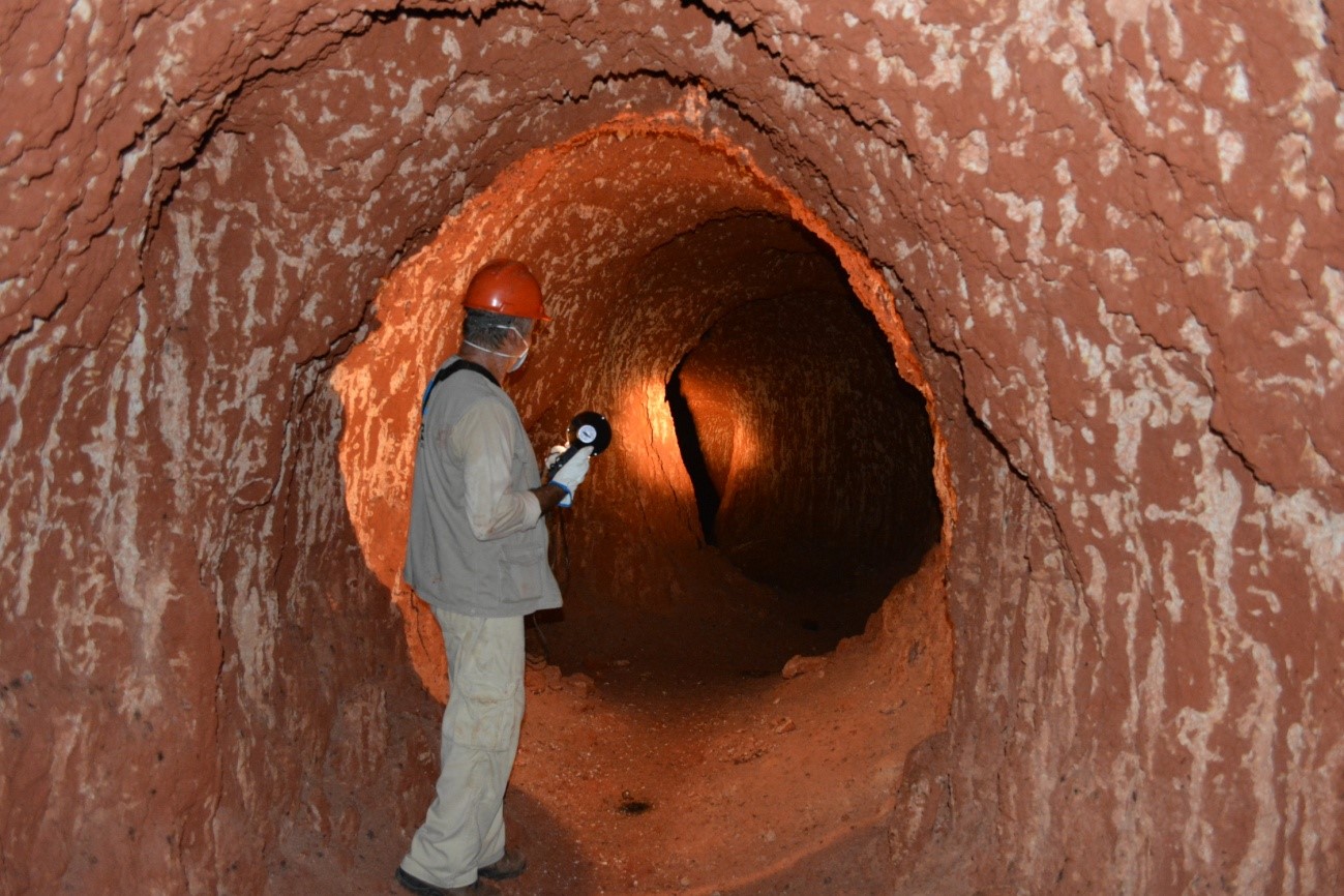 A tunnel dug by a giant sloth, circa Brazil. 