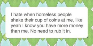 Homeless People And Me