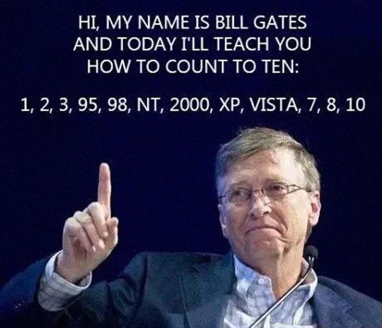 Bill Gates Counts To Ten