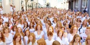 Annual redhead day held in Breda, Netherlands