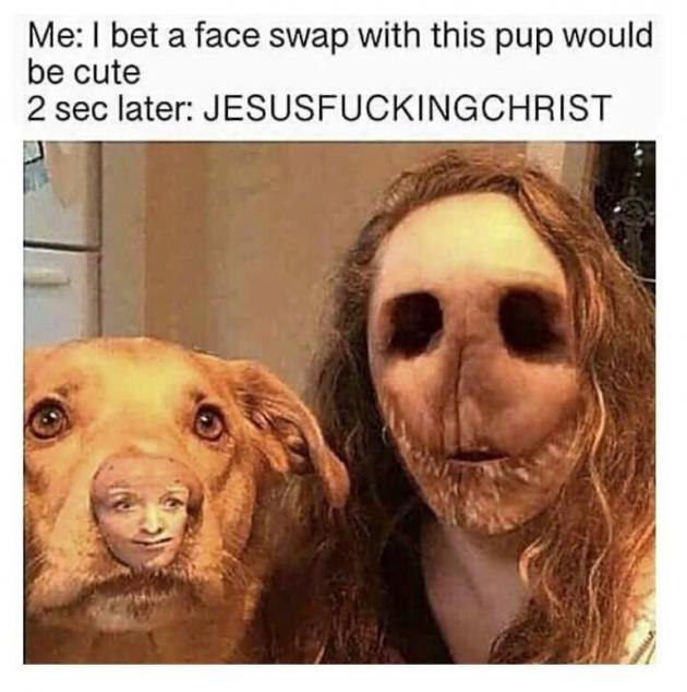 Cute face swap