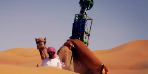 Google Maps used a Camel to map the Arabian Deserts.