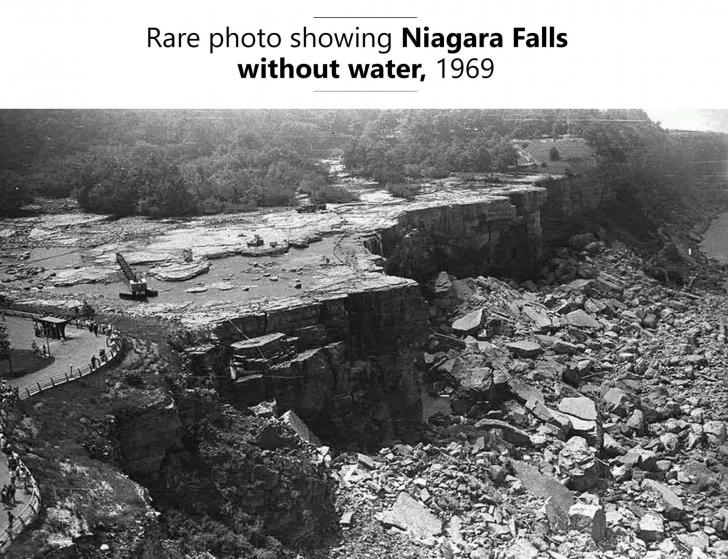 Niagara Falls without Water