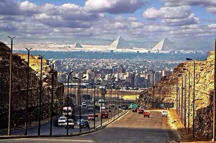 The Pyramids From Cairo