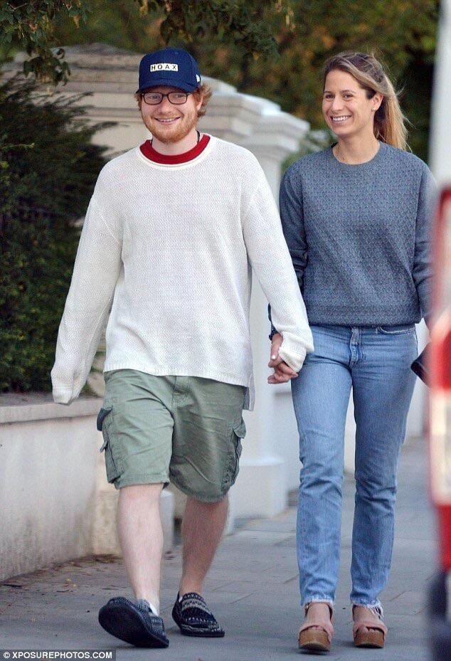 Ed Sheeran looks more like an imaginary friend than a fiance.
