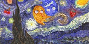 Pac-Man meets Van Gogh.