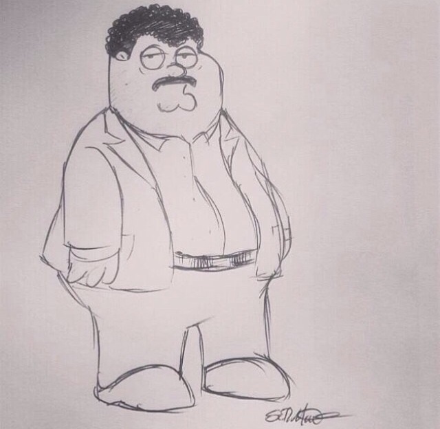 Neil DeGrasse Tyson posted this picture Seth MacFarlane drew for him.