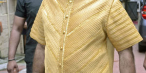 This guy is wearing a 4 Kilo pure gold shirt.