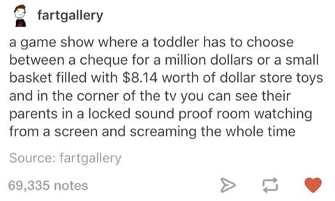 Toddler game show I would definitely watch