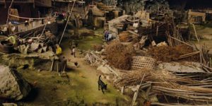 In a giant cave in China, there live 21 families. This cave now contains a basketball court and even a school.